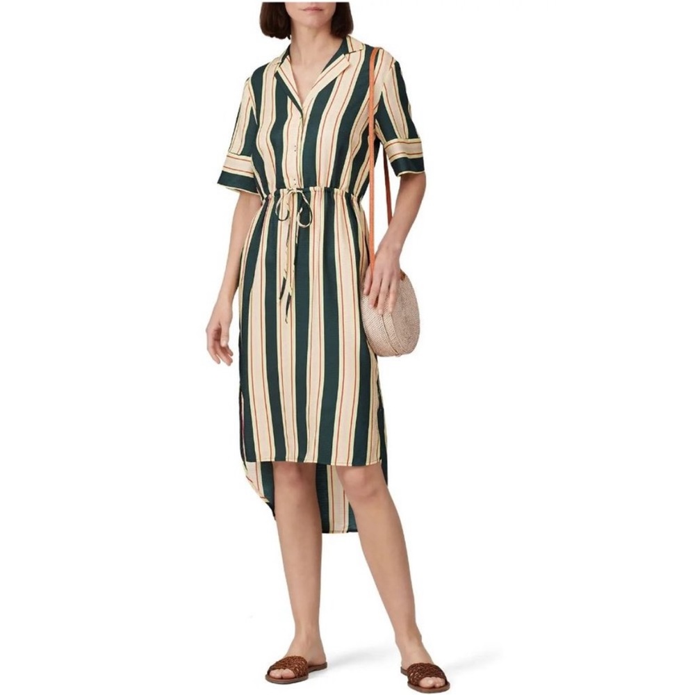 NWT Scotch & Soda Amsterdam Blauw Striped Shirt Dress